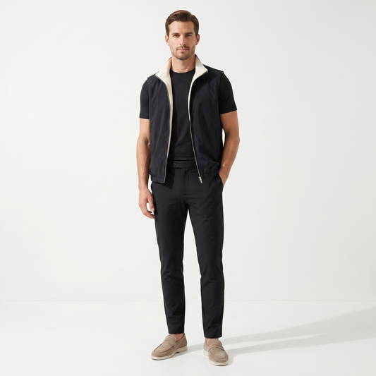 Marbenio’s Triple Black Gilet Bundle – detail view