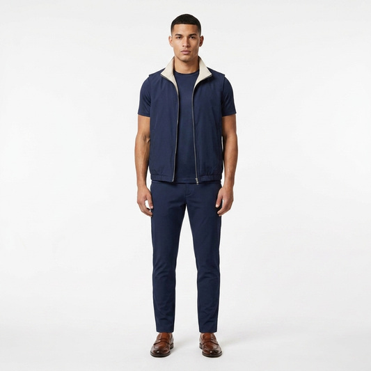 Triple Gilet Set Navy
