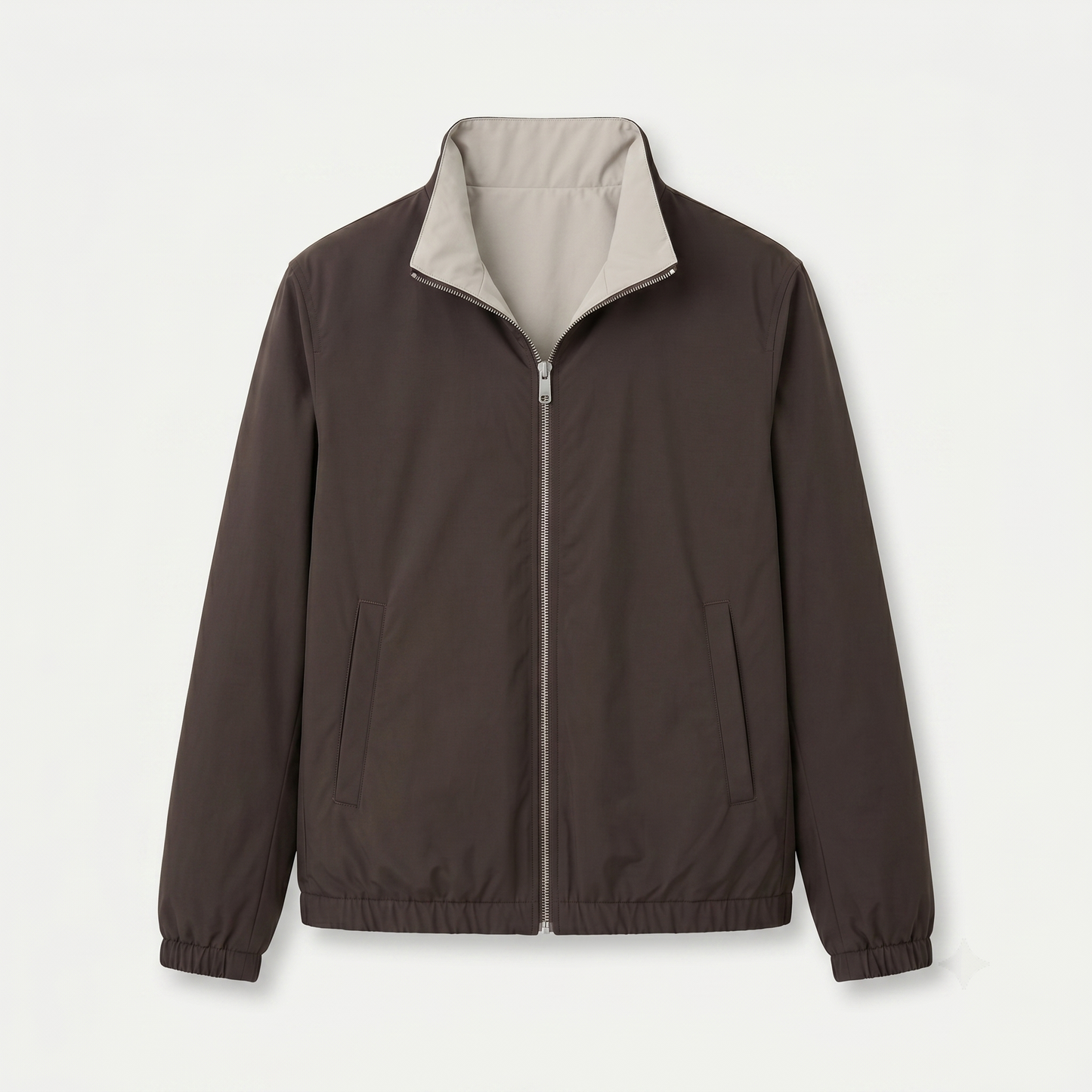Marbenio's Brown Reversible Jacket – front view