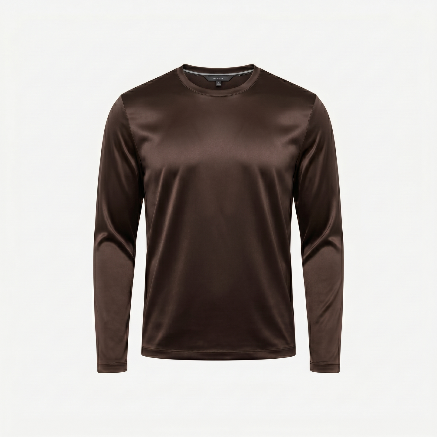 Marbenio's Brown Shiny Longsleeve – front view
