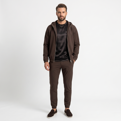 Marbenio's Brown Hooded Tech Set – reverse side