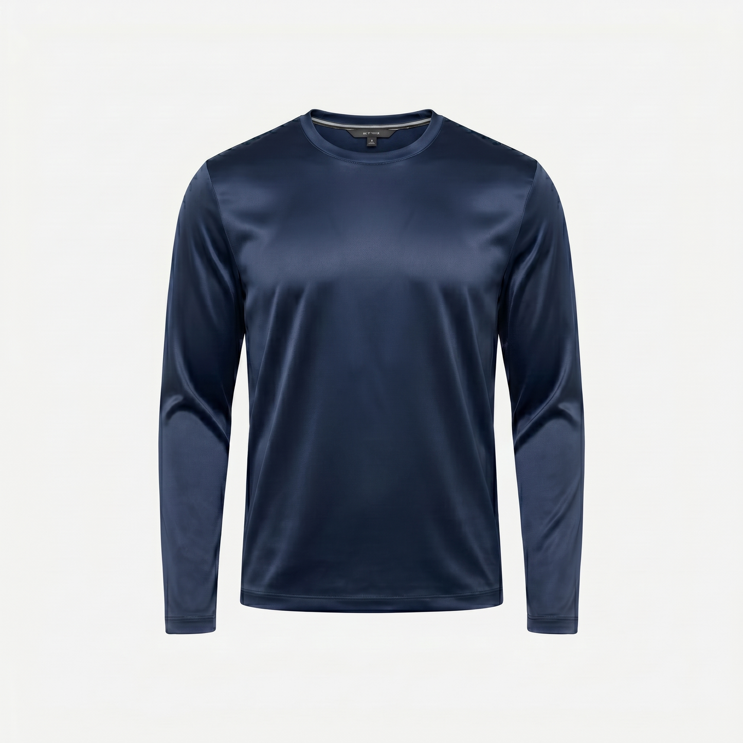 Marbenio's Navy Shiny Longsleeve – front view