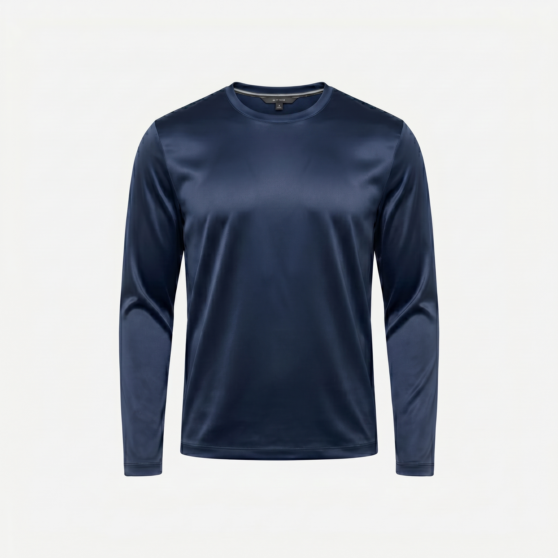 Marbenio's Navy Shiny Longsleeve – front view