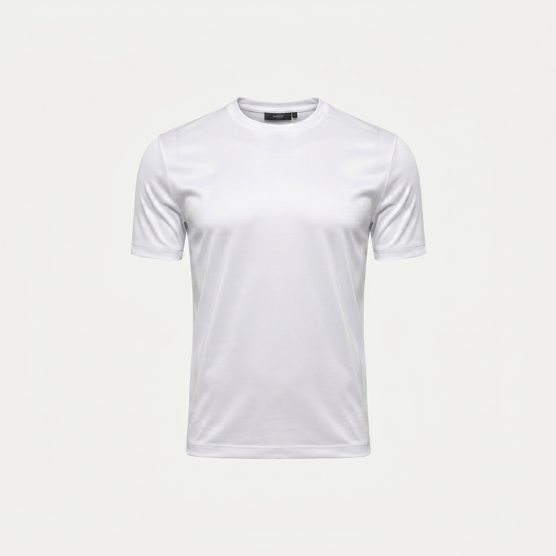 Marbenio's White Shiny T-Shirt – front view