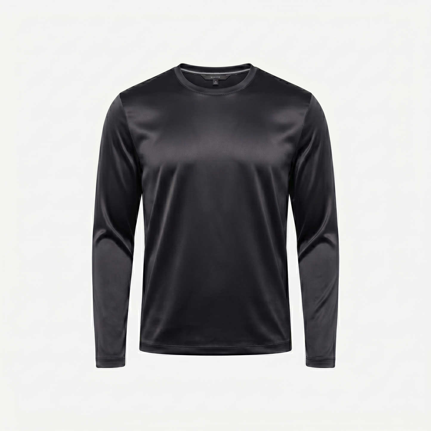 Marbenio's Black Shiny Longsleeve – front view
