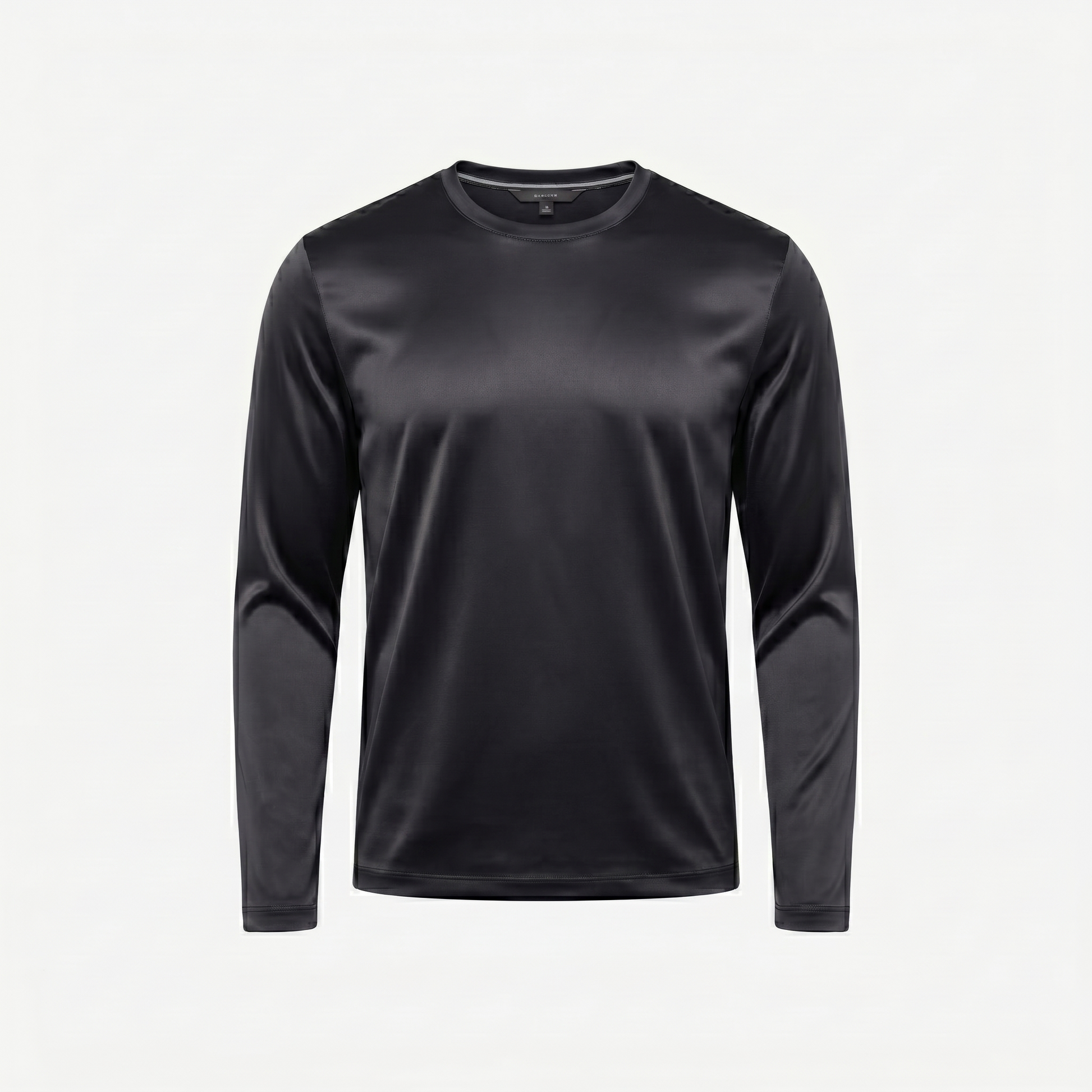 Marbenio's Black Shiny Longsleeve – front view