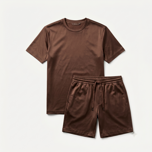 Saint-Tropez Brown Summer Set – front view