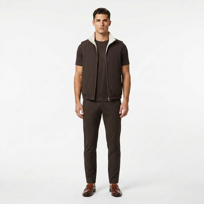 Triple Gilet Set Brown