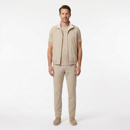 Triple Gilet Set Beige